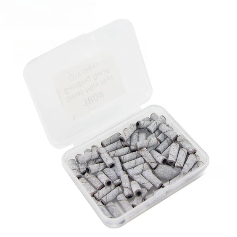 50 Stück Nagel-Schleifringe 3,1mm Mini-Polierschleifen Hornhautentferner Gel-Politur-Reiniger Professionelles Maniküre-Salon-Ersatzwerkzeug