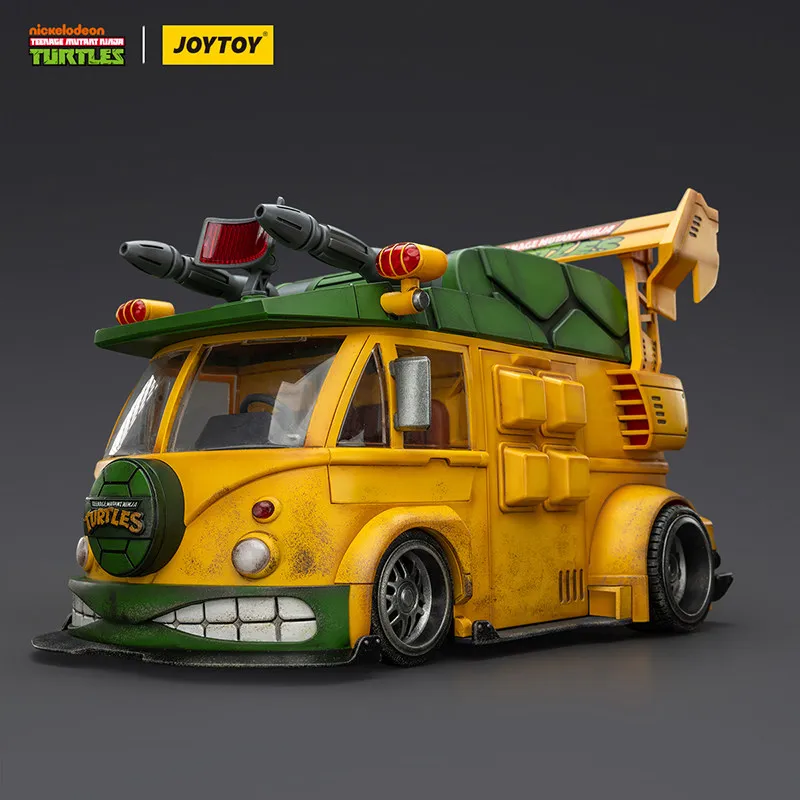 

JOYTOY TMNT Roadkill Rodney Turtle Van 1:18 Scale Movable Vehicle Action Figure Four Turtles Model Collectible Gift for Fans