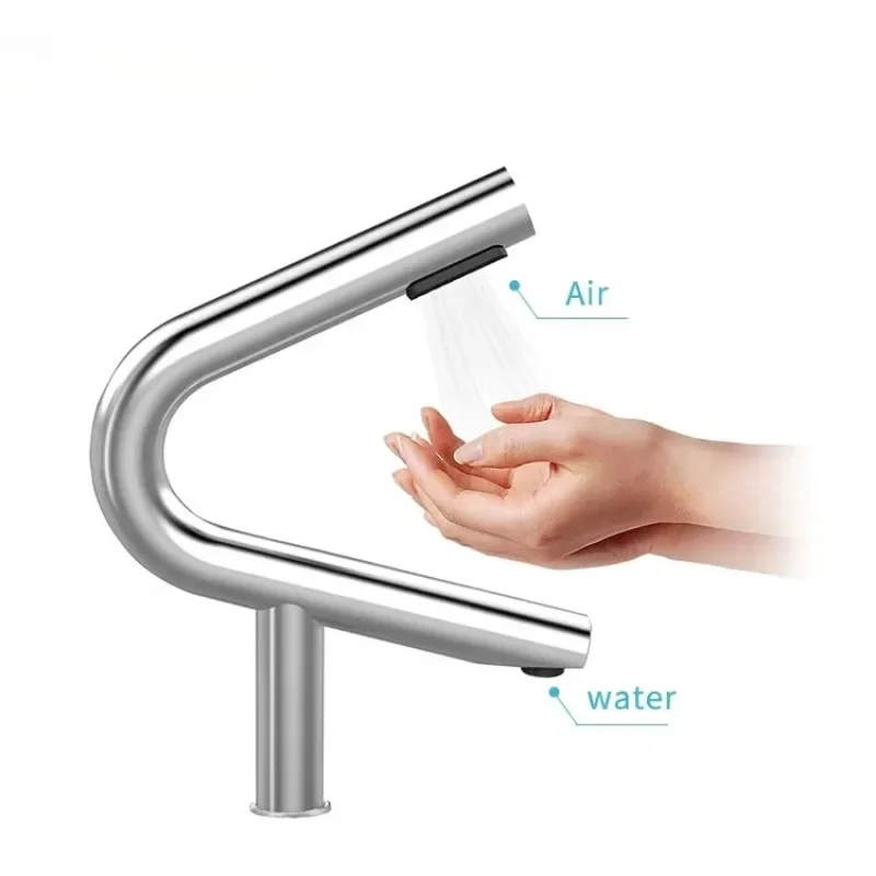 304 Stainless Steel Electronic Faucet 2 in 1 Wash and Dryer Tap High Speed