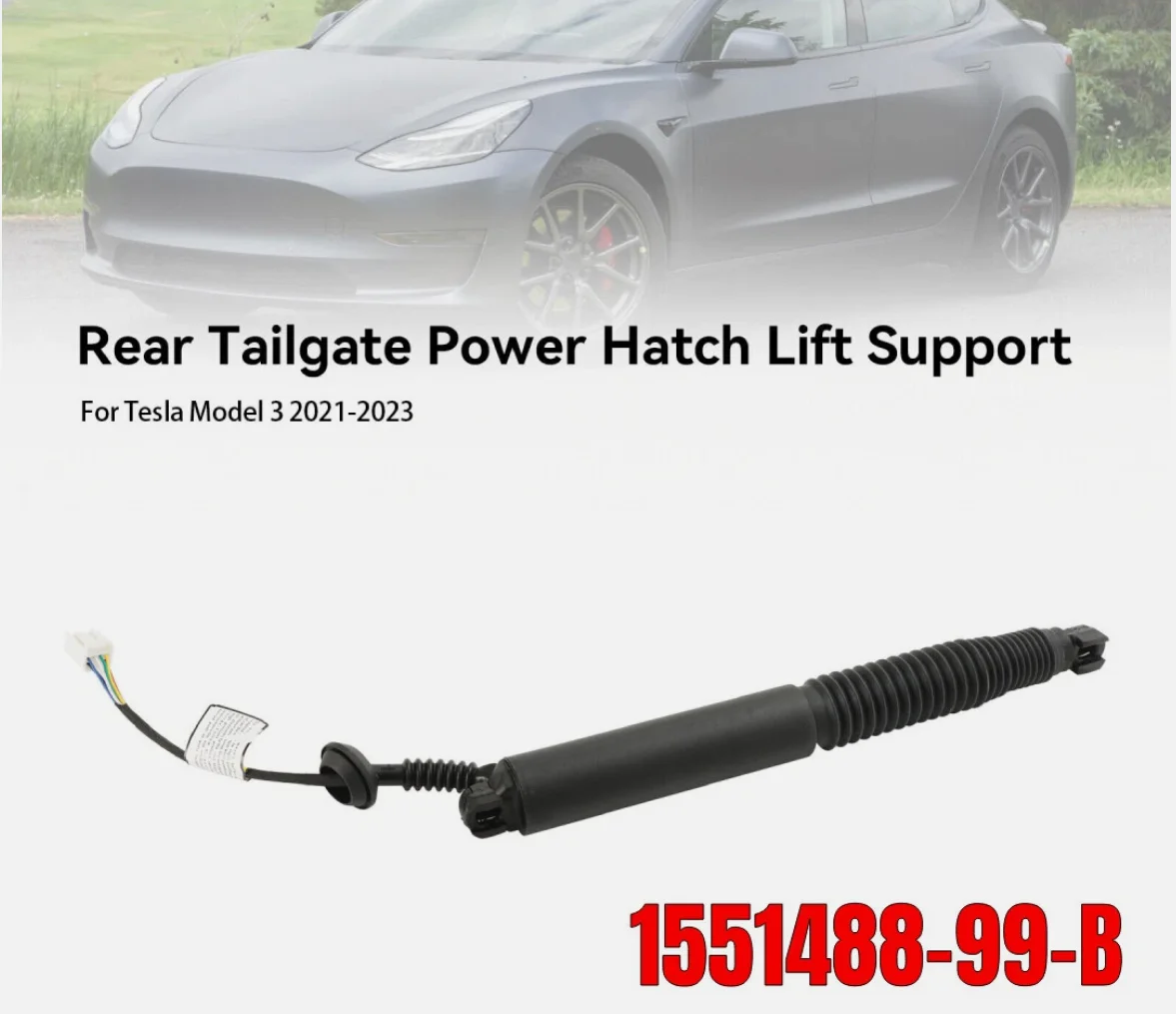 Power Lift Support 1551488-99-B For Tesla Model 3 2021 2022 2023 1PC Left Side Electric Strut for Trunk Lid Cars  Accessories