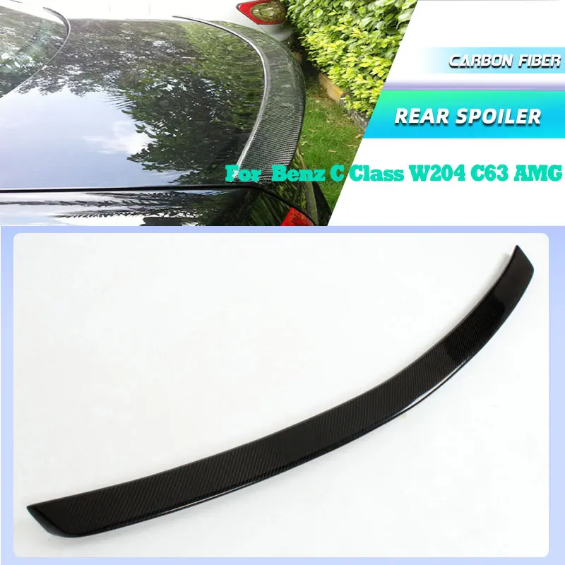 

Carbon Fiber Car Rear Trunk Spoiler Wings for Mercedes Benz C Class W204 C300 C63 AMG 2008-2013 Rear Spoiler Boot Trunk Wing Lip
