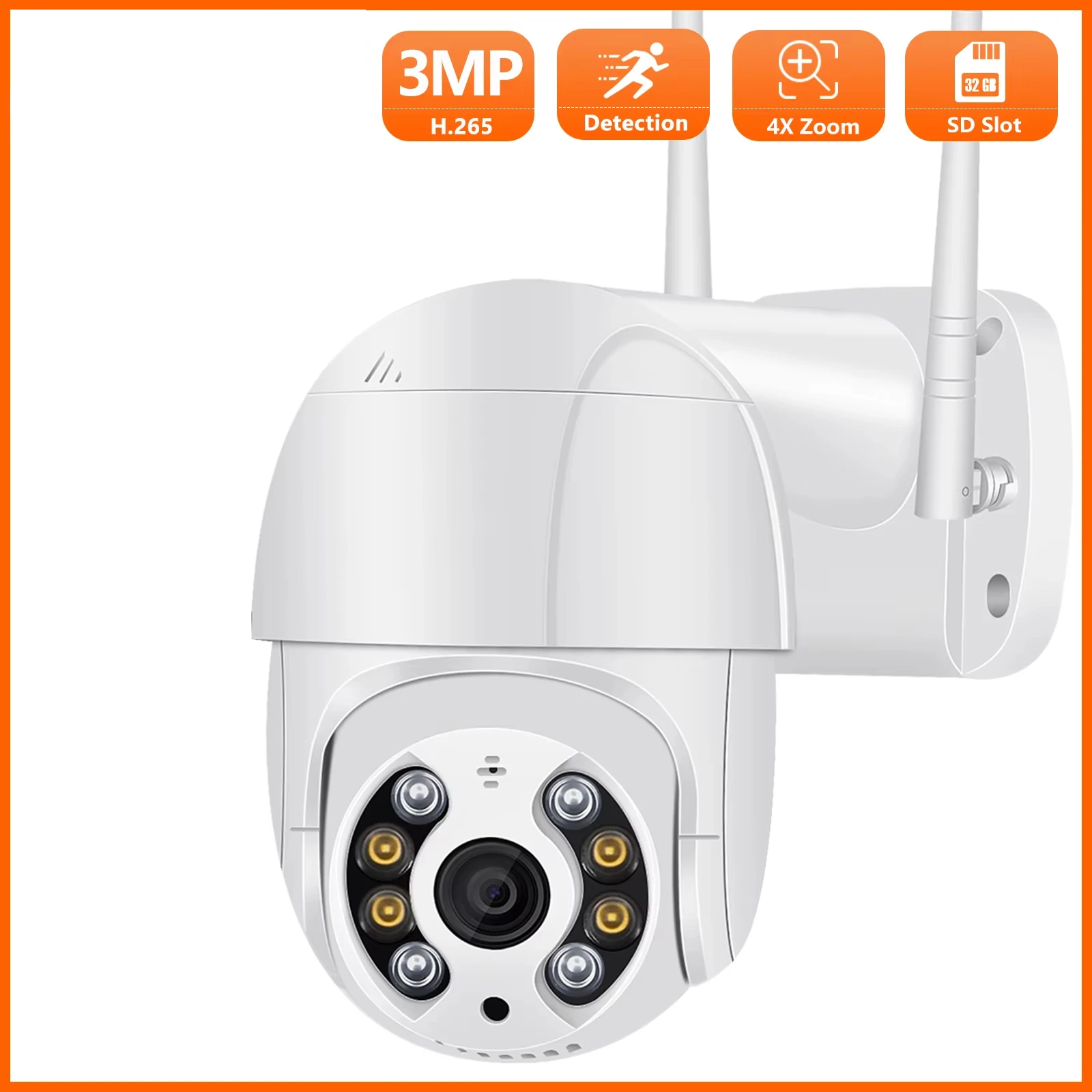 

3MP PTZ Security WIFI IP Camera Speed Dome Outdoor 2MP 1080P HD Home Wilress Video CCTV Surveillance Cameras iCsee P2P CAM Onvif