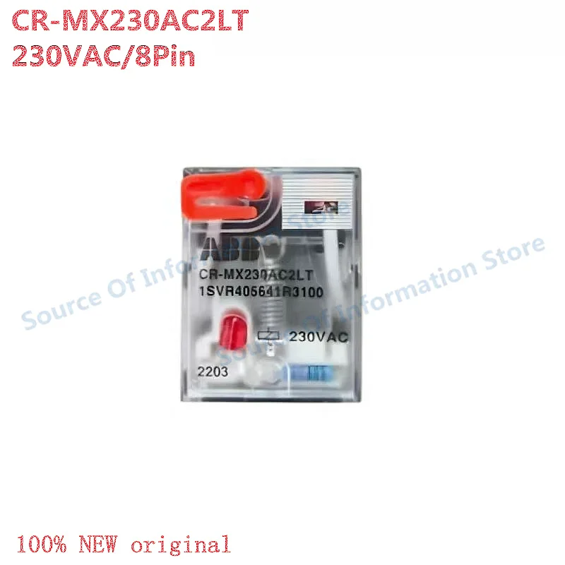 5Pcs ABB CR-MX230AC2LT 8-Pin Intermediate Relay 230VAC for Electrical Control Systems