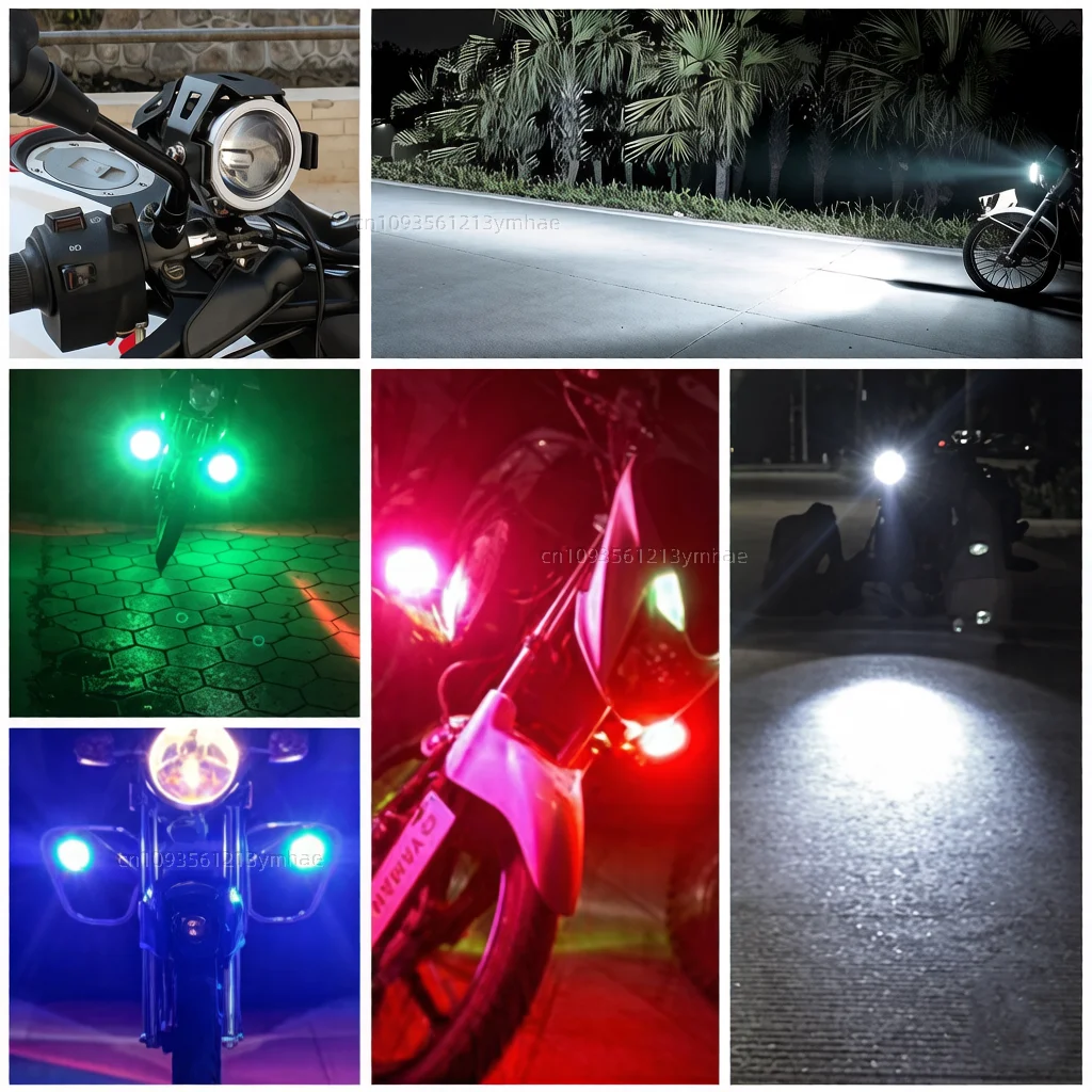 Waterproof Motorcycle LED Headlight 3000LMW U7 Motorbike LED Driving Fog Spot Light with Switch For Benelli 502C 502c 502 c view 5