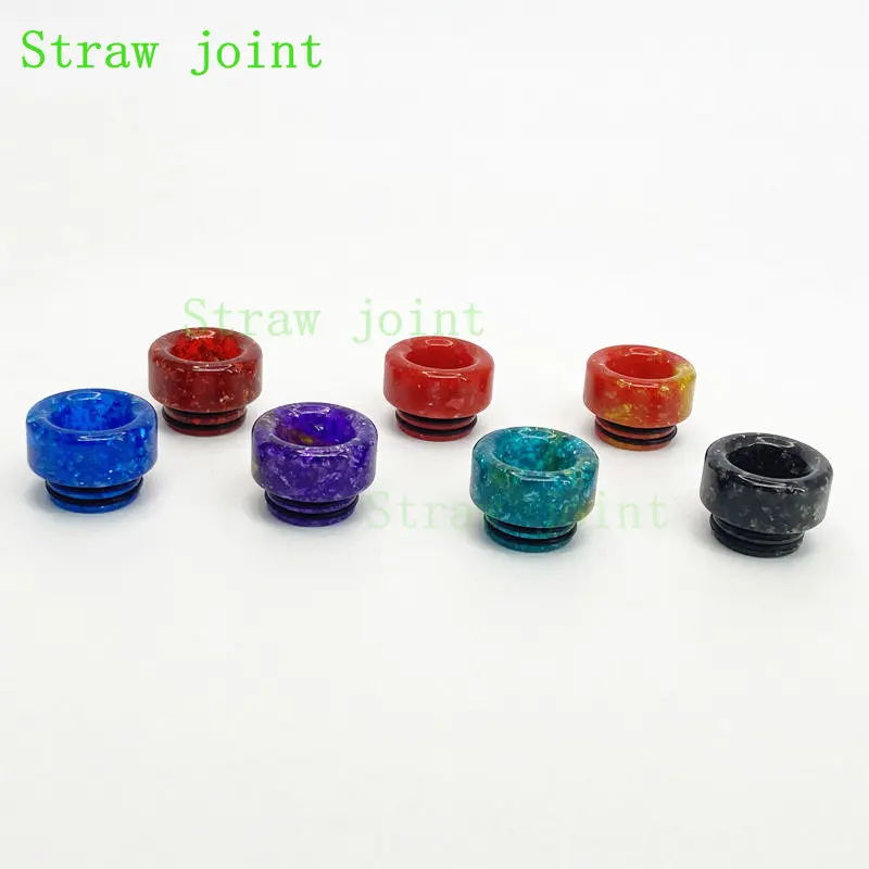 10PCS 810 Random Color Resin Straw Joint