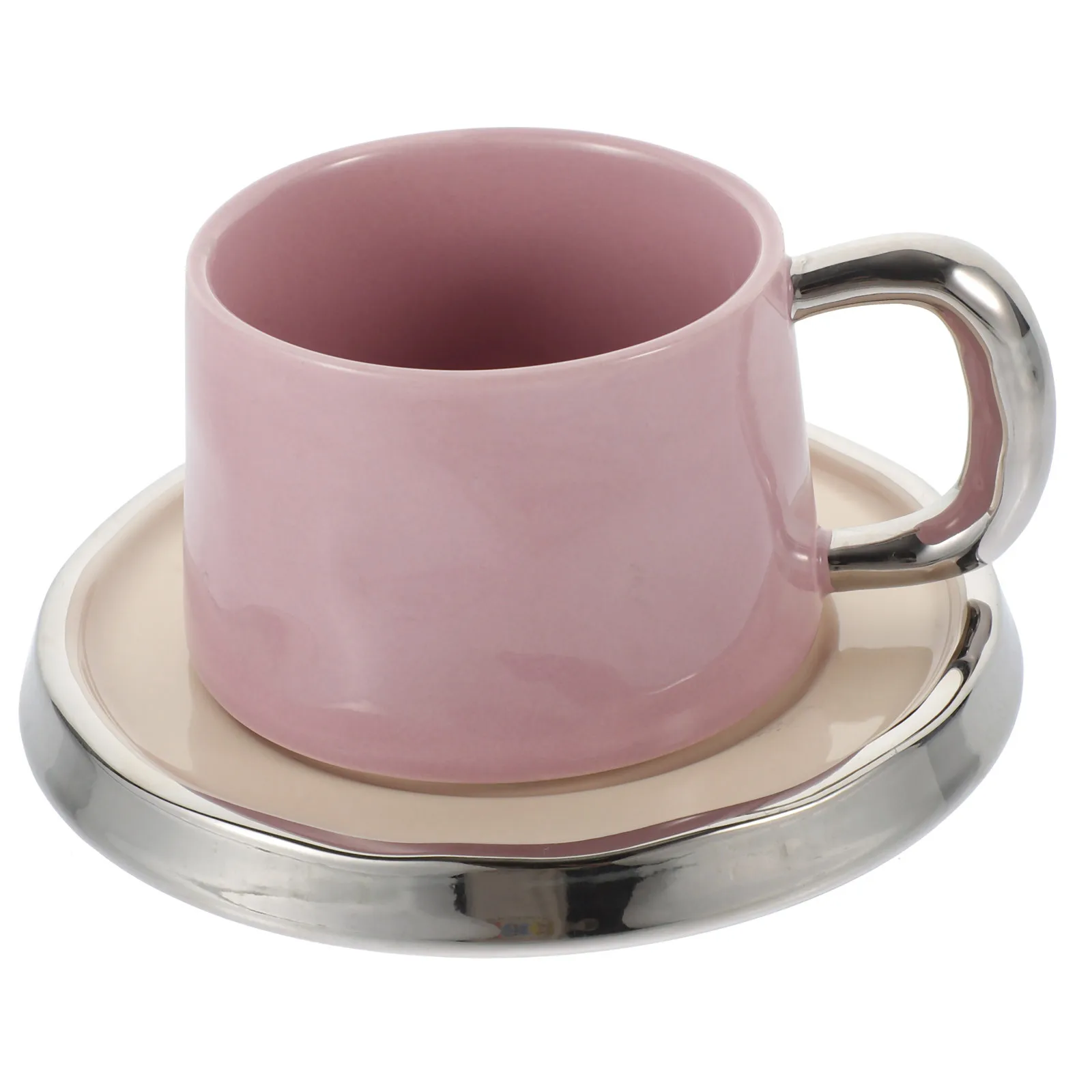 

1 Set Coffee Cup With Saucer Ceramic Tea Milk Mug European Style For Home Office Cafe Dessert Shop Decorative Drinkware Set