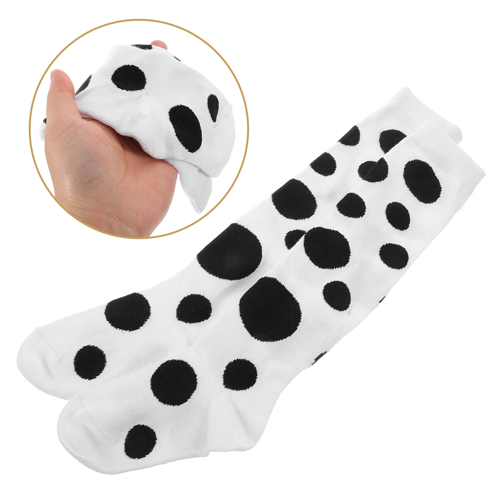 

1Pair Children Polka Dot Knee High Socks Soft Comfortable Warm Over The Knee Long Socks Elastic Fit for Winter