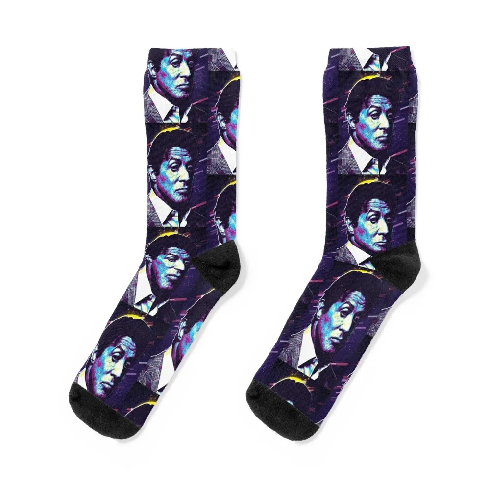 Sylvester Stallone Socks bright garter with print Male Socks Women's