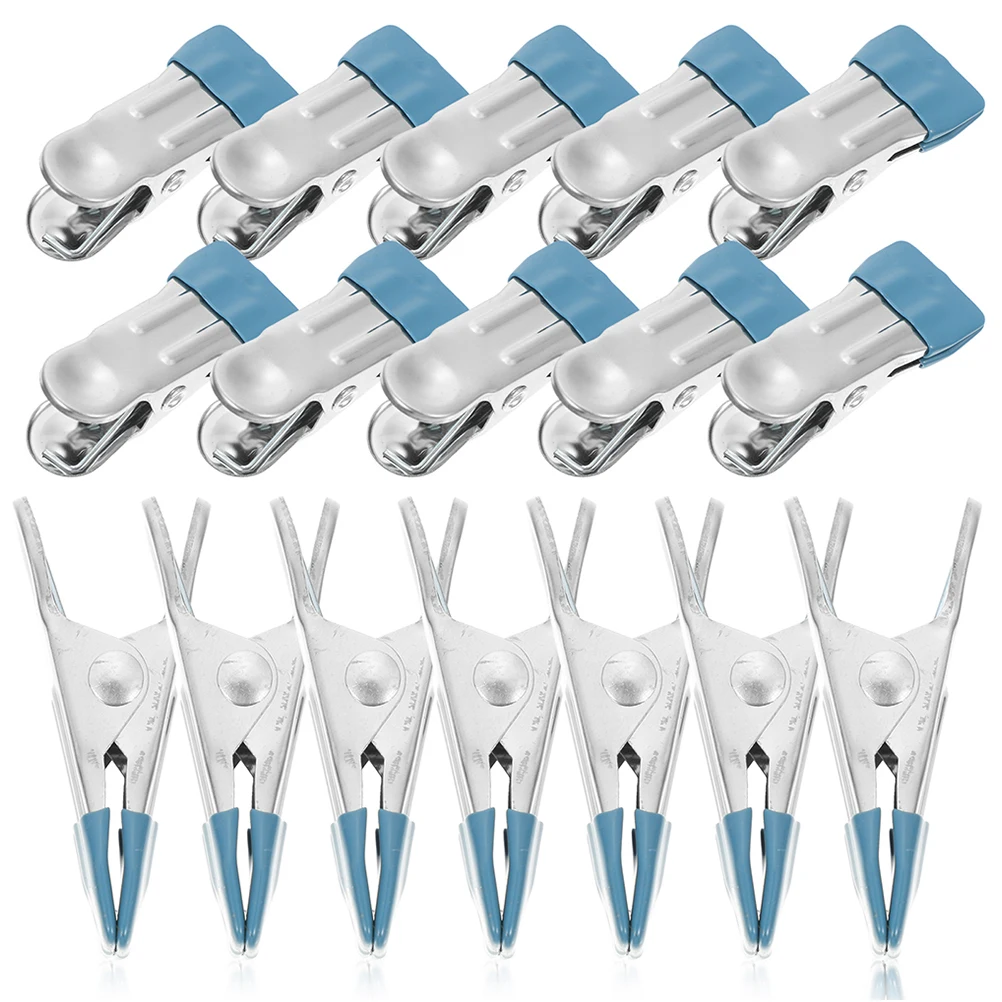 

50pcs Pool Cover Clips Stainless Steel Windproof Clamps for Above Ground Pools Winter Swimming Non Slip Fixing Clamps