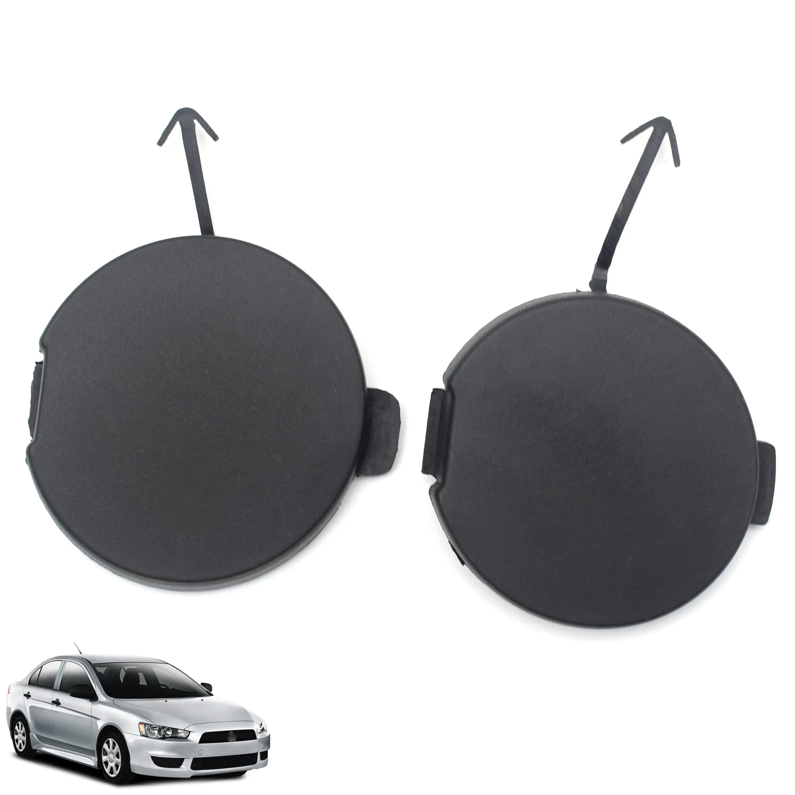 لميتسوبيشي لانسر 2008-2015 Unprimed سيارة سحب هوك غطاء العين سحب غطاء المصد الأمامي الخلفي اكسسوارات السيارات 2009 2010 2011