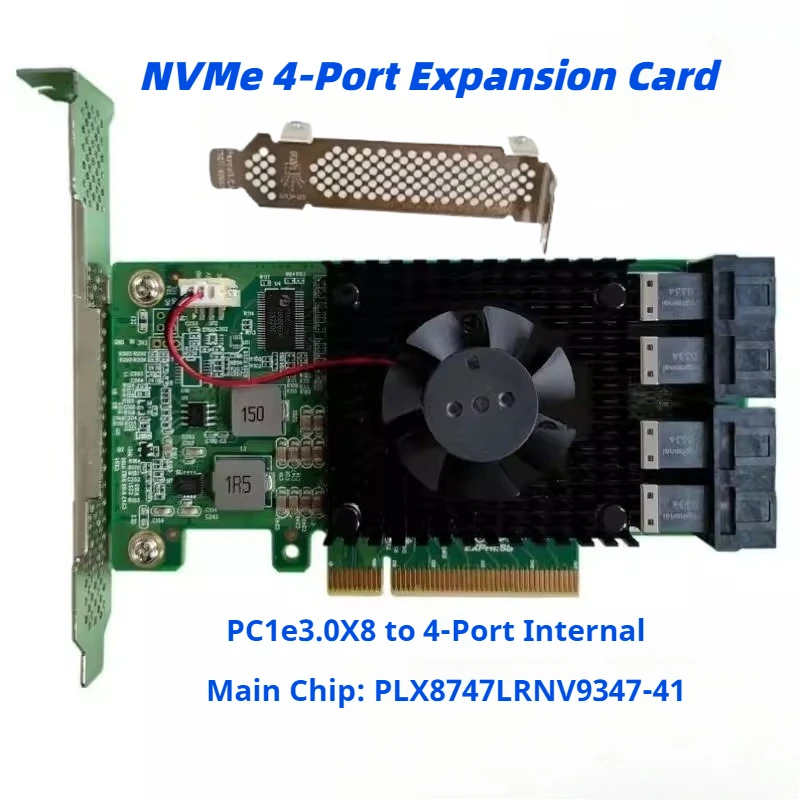 

U.2 Expansion Card PCIe3.0X8 to 2Port 4Port SFF-8643 NVMe LRNV9347-4i for High Speed Data Transfer