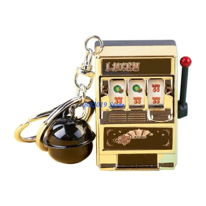 

Q0KB Мини-брелок в форме фруктового игрового автомата, милый подарок для парня, милый брелок для сумки