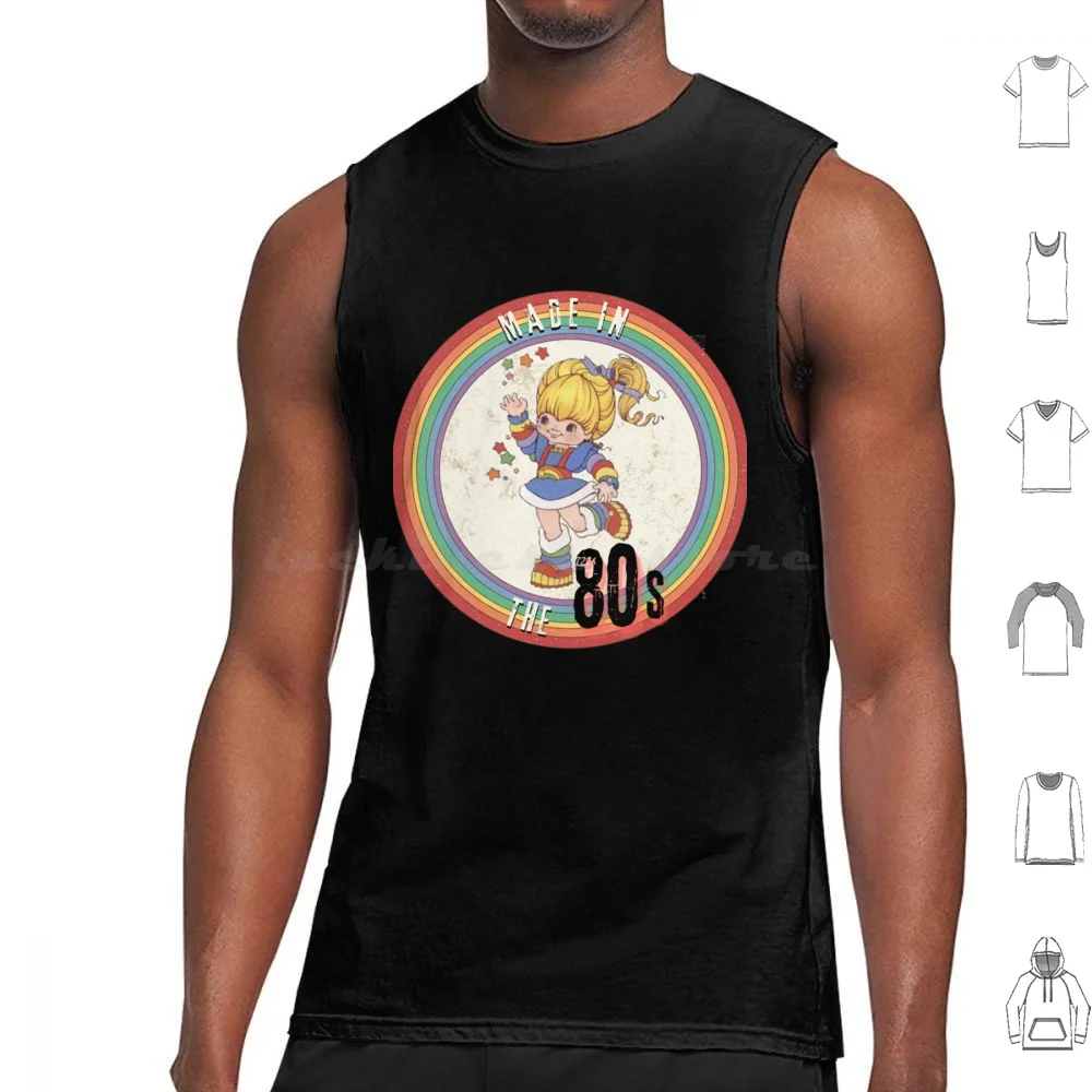 Camiseta de los años 80 Rainbow Brite, hecha en los años 80 Camisetas sin mangas Chaleco sin mangas Rainbow Brite de los años 80 Hecho en los años 80