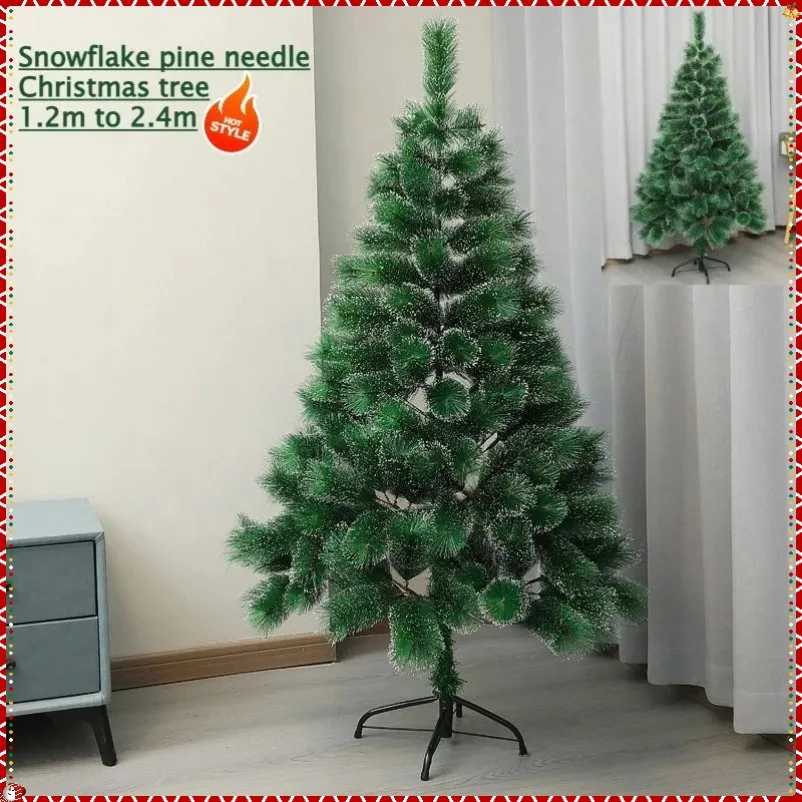 

Artificial Christmas Tree PET+Snowflake Pine Needle Large Green Christmas Tree 1.2m To 2.4m Family Christmas Party Decorations