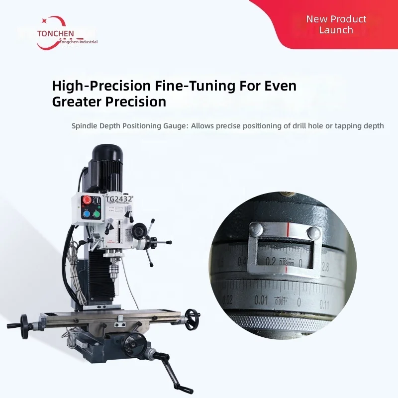 Tongchen New Model TCZX32 Industrial Desktop Milling Machine Manual Drill And Milling Machine For Household Use