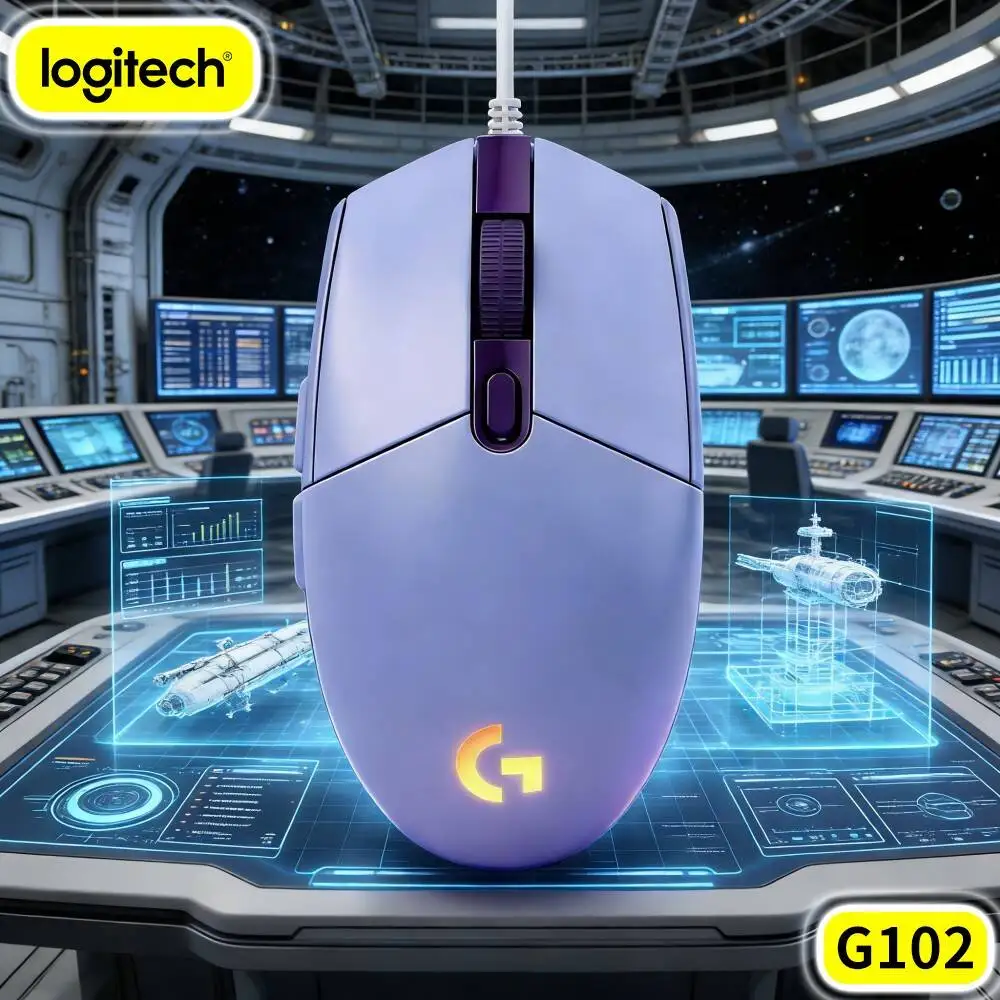 Logitech G102 Prodigy Gaming Mouse,Adjustable RGB Brightness Caters For Daytime And Dim Night Gaming Environments