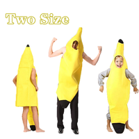 Child/Adult Unisex Fun Banana Set Yellow Costume Light Halloween Fruit Fancy Party Holiday Dance Dress Costume