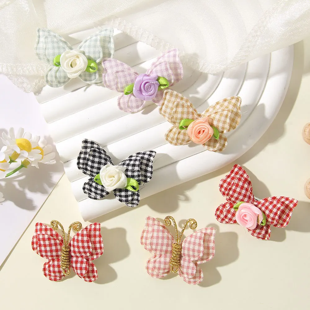 1PCS مشبك شعر الفراشة للطفل فتاة الجملة أزياء دبوس الشعر الأطفال لطيف باريت الخريف الشتاء طفل إكسسوارات الشعر هدية