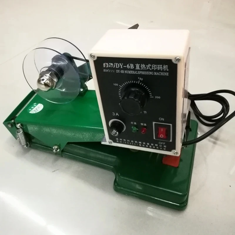 

1pc Direct thermal constant temperature Color band code machine DY-6B Print the production date Printing machine 220V