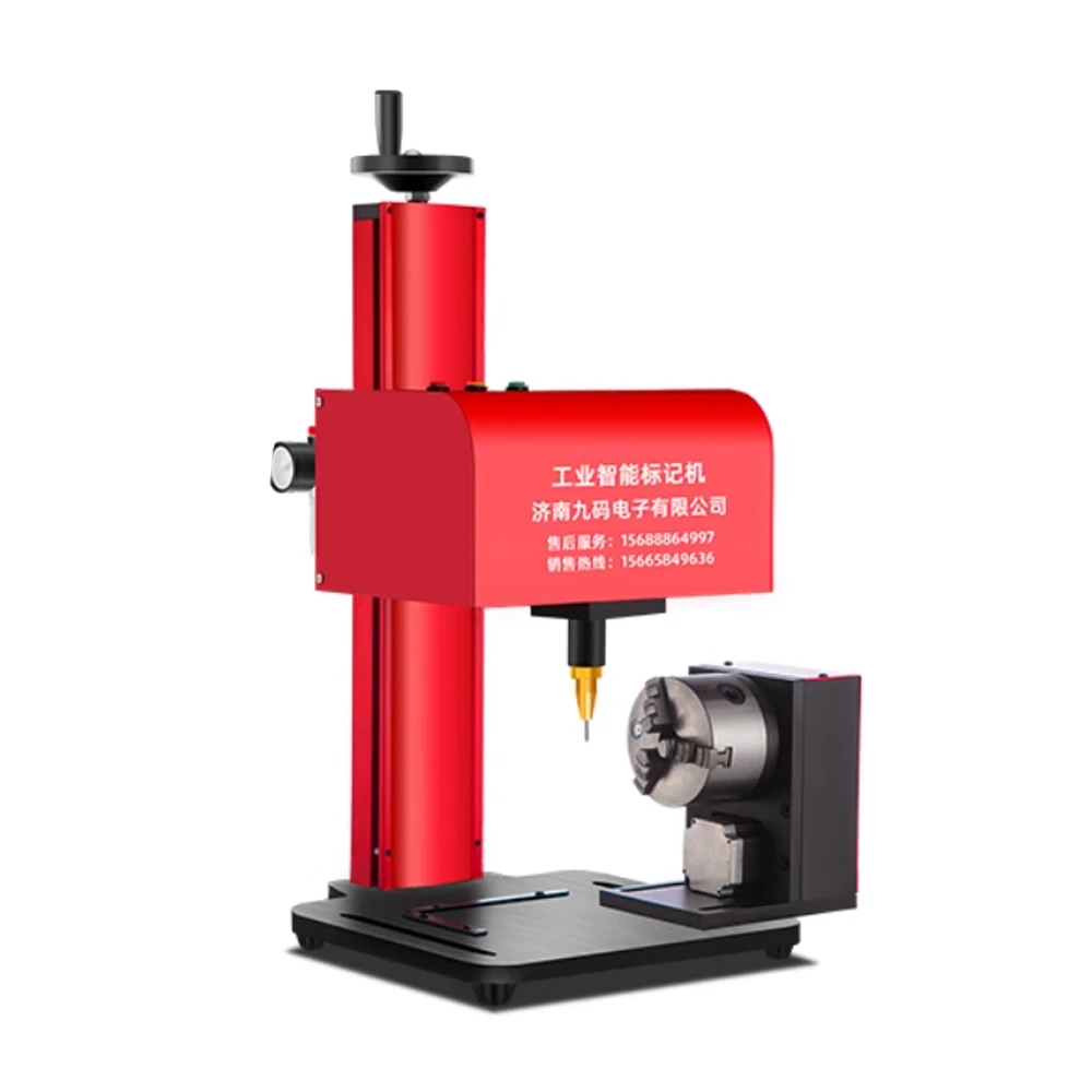 2026 3-axis Rotation Dot Peen Marking Machine Pneumatic Marking Machine Both Plane and Circumference Support Windows XP/ WIN 7