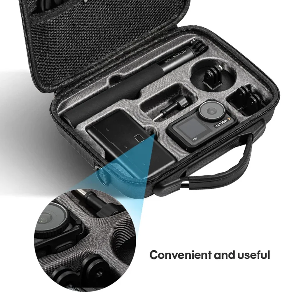 Custodia per il trasporto portatile custodia protettiva per fotocamera custodia da viaggio compatibile per DJI Action 3/Action 4 accessori per fotocamere