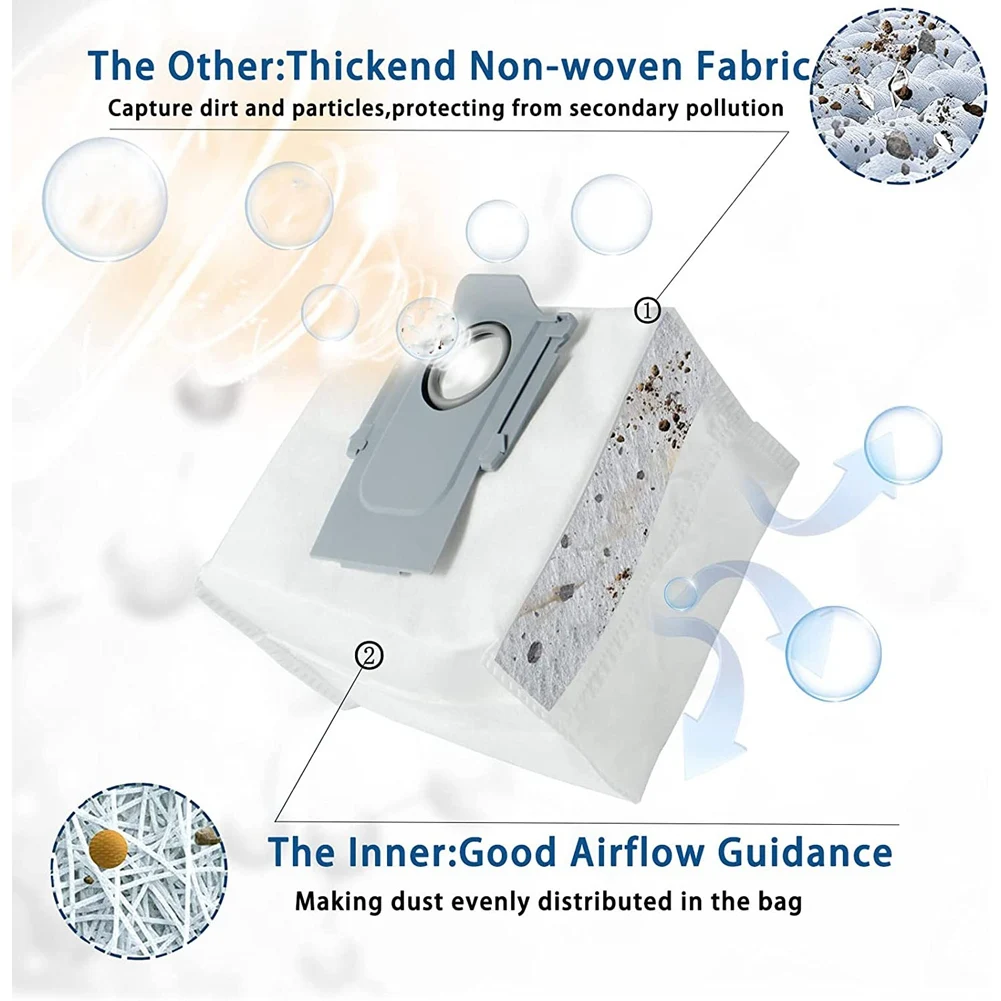 أكياس غبار للمكنسة الكهربائية ، ماكس ، ماكس بلس ، S7 MaxV Ultra ، S7 Pro ، 12 عبوة