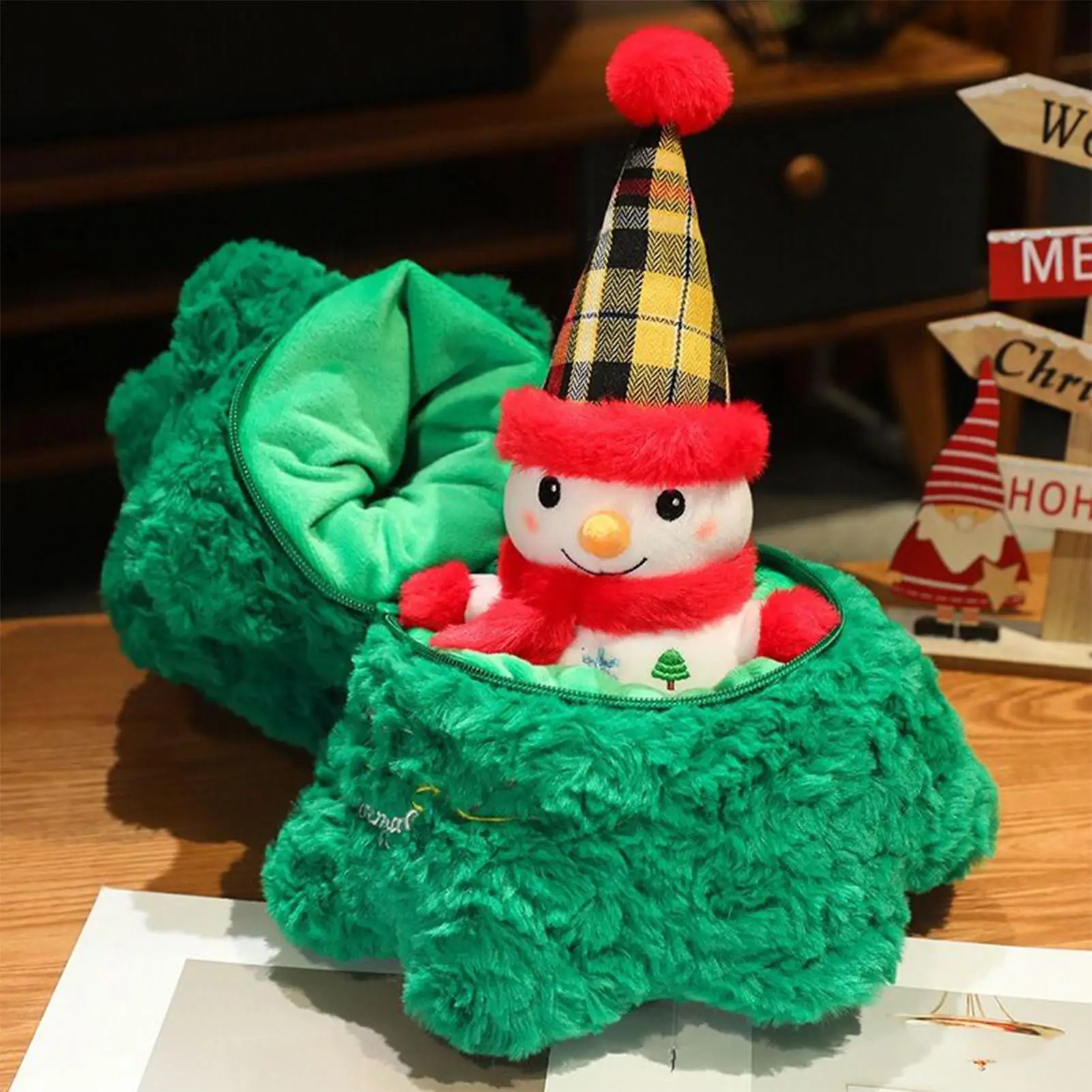 Kerst Knuffels Leuke Kerstman Kerstboom Feestdecoraties Zachte Pop Vakantie Knuffels Voor Slaapkamer Woonkamer