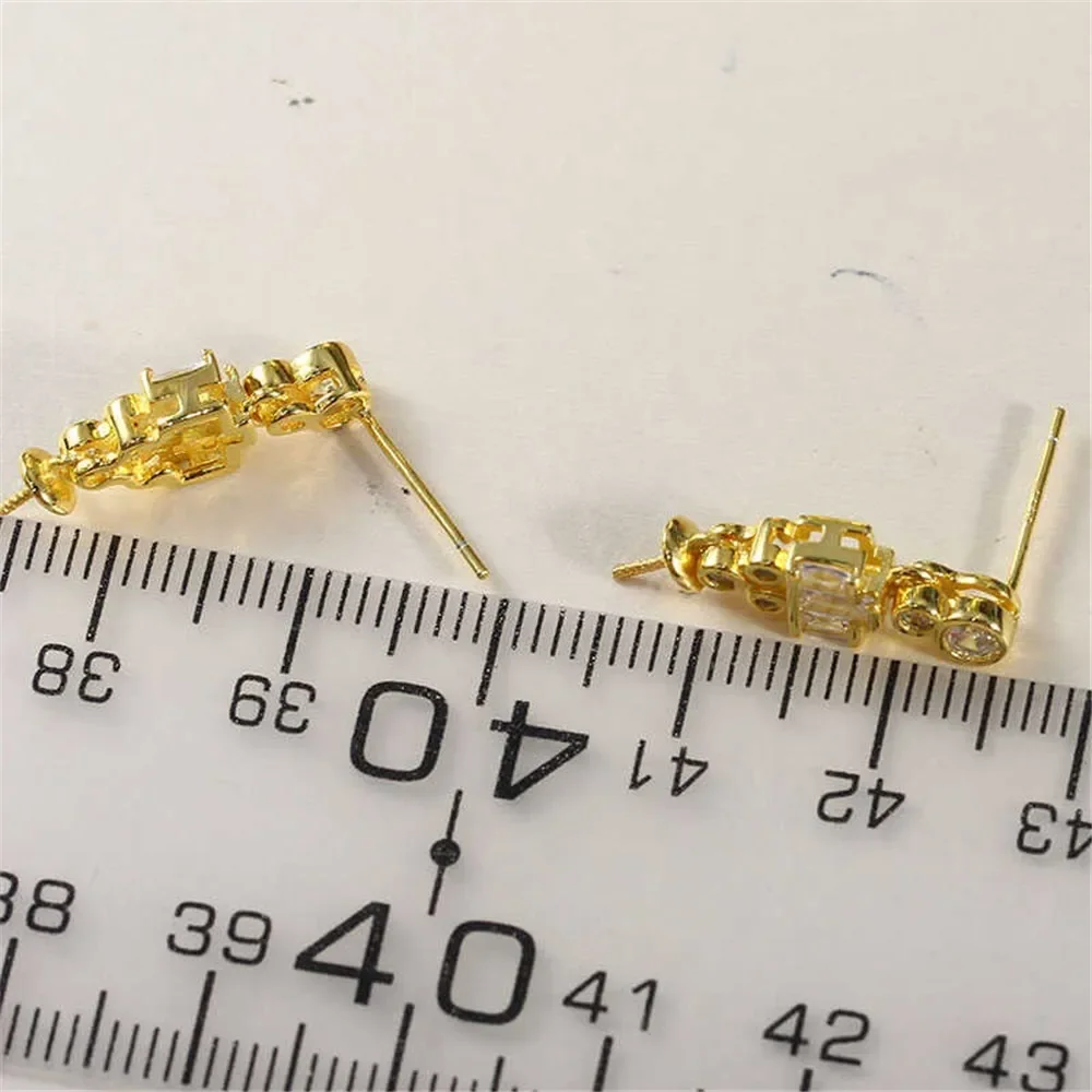 

S925 Sterling Silver Pearl Earring Settings DIY Jewelry Making Supplies Blank Earring Posts for Handcrafted Accessories No Pearl