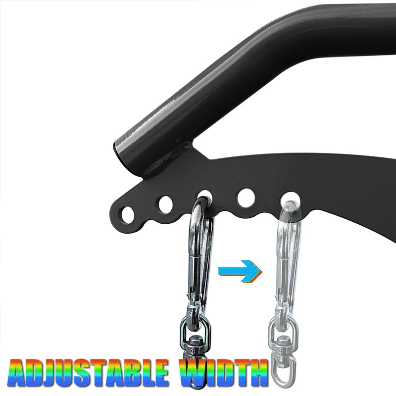 

Lat Pulldown Cable Machine Bar Adjustable Multi-Grip - Home Gym Strength Training Equipment Attachment for Pull Down, Row, Back