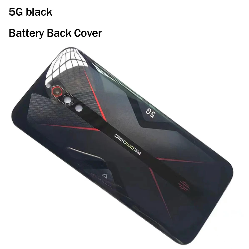 Coperchio in vetro originale coperchio posteriore della batteria per ZTE Nubia Red Magic 5G 5s NX659J coperchio della cassa posteriore della porta sostituzione del guscio con obiettivo della fotocamera