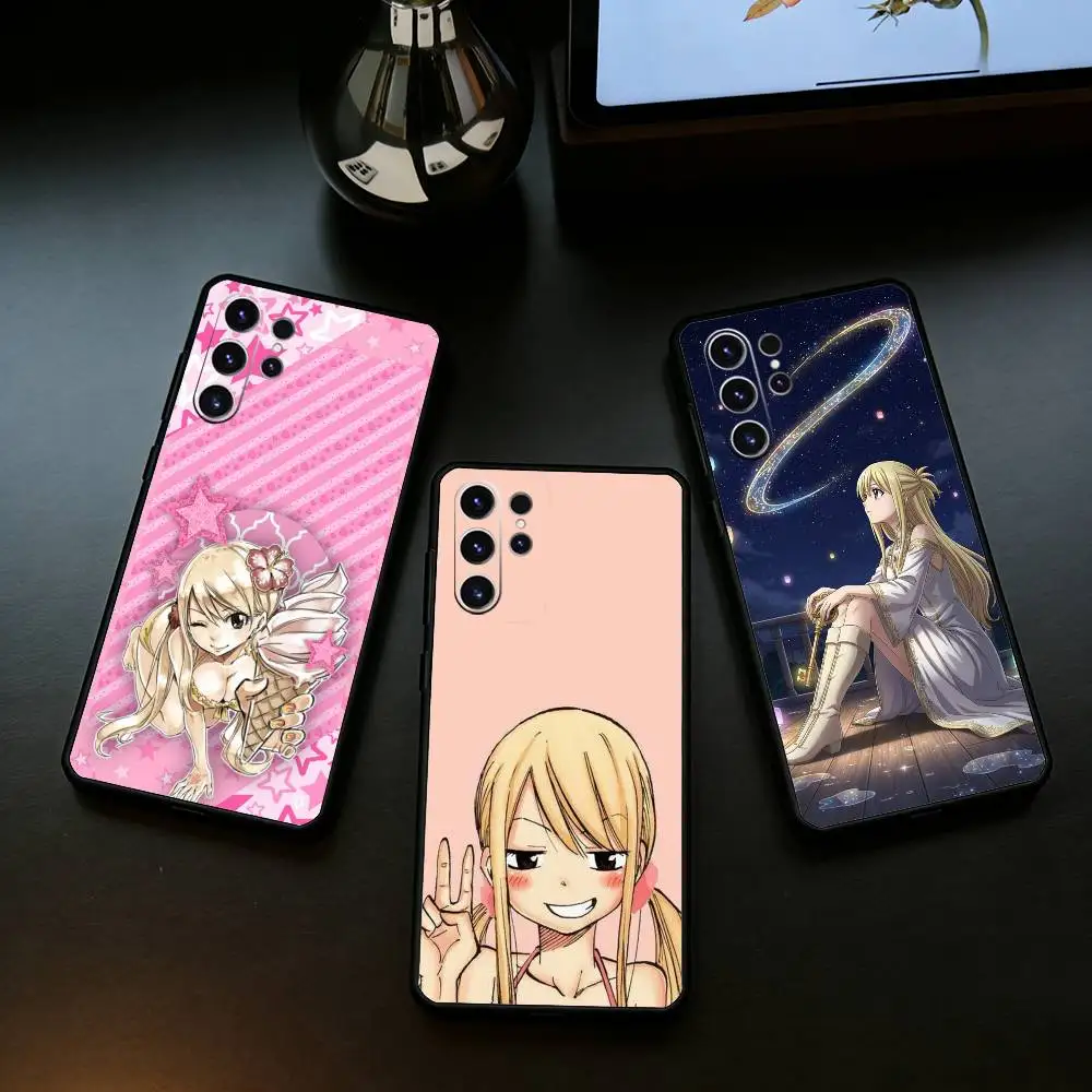 F-fairy tail lucy H-heartfilia Phone Case For Samsung S25,24,21,22,23,30,Ultra,20,Plus,Fe,Lite,Note Soft Black Cover