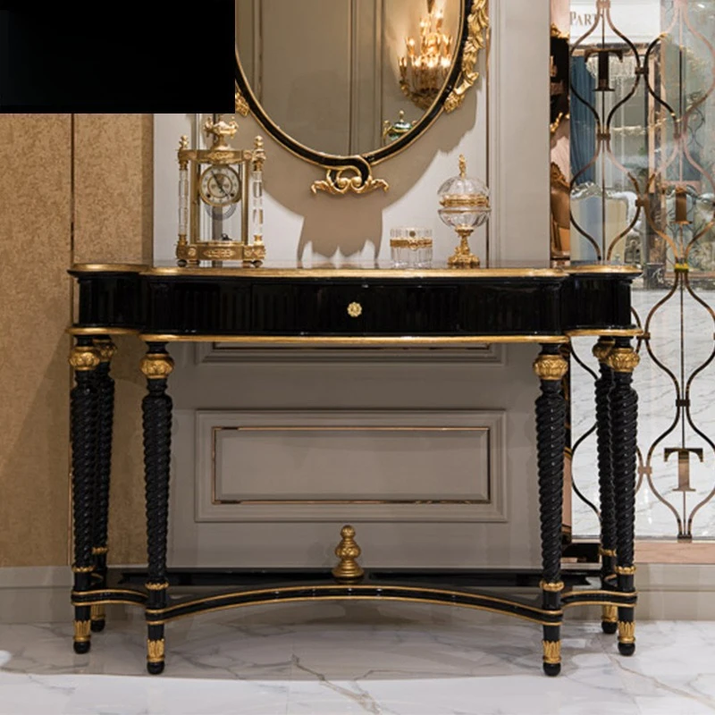 

European-style entrance semi-round against the wall, foyer end view , entrance corridor , European-style entrance cabinet