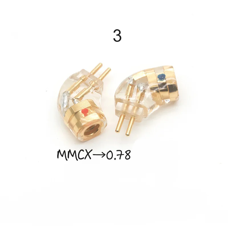 슈퍼 미니 MMCX 0.78 수-암 QDC FitEar JH EXK 어쿠스튠 UM V3 IM IE 500PRO IE 40PRO IPX 플러그 어댑터 A2DC, 0.78mm