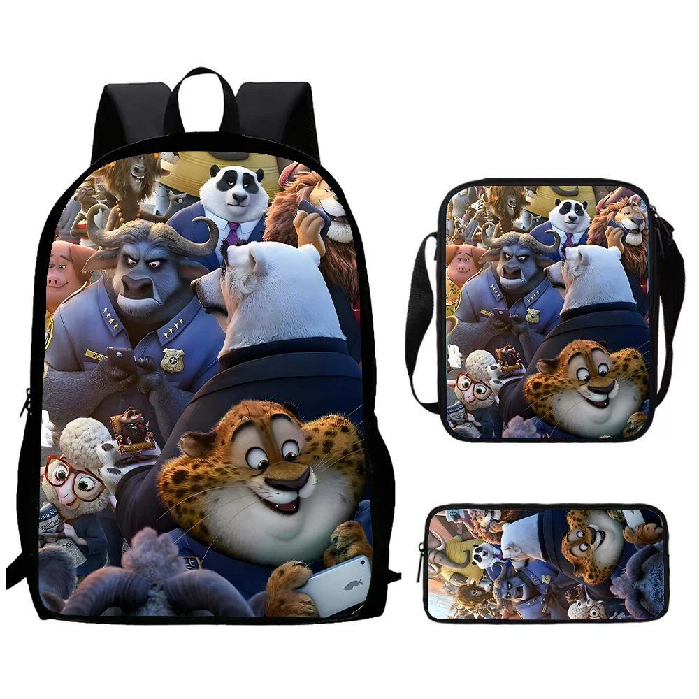 

Cartoon Zootopia Child School Backpack With Shoulder Bags Pencil Bags For Kindergarten,Light Weight School Bags For Boys Girls