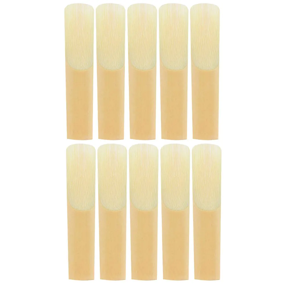 

10pcs Saxophone Reeds Soprano Bamboo Professional H made Strength 2 5 Accessories Practical Easy Install Durable Musical