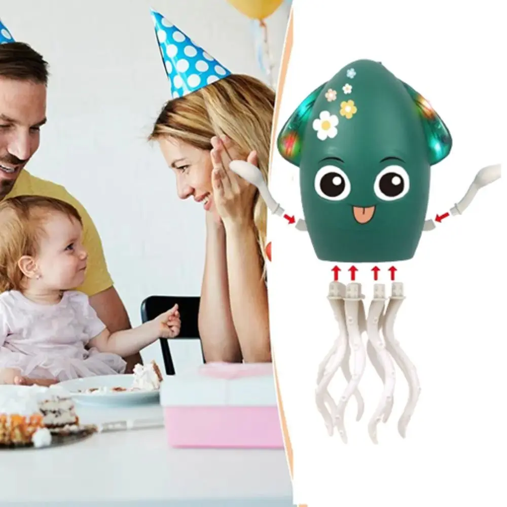 

Plastic Dancing Octopus Toy Rechargeable Simulation Crawling Interactive Octopus Toy DIY Sticker Collection