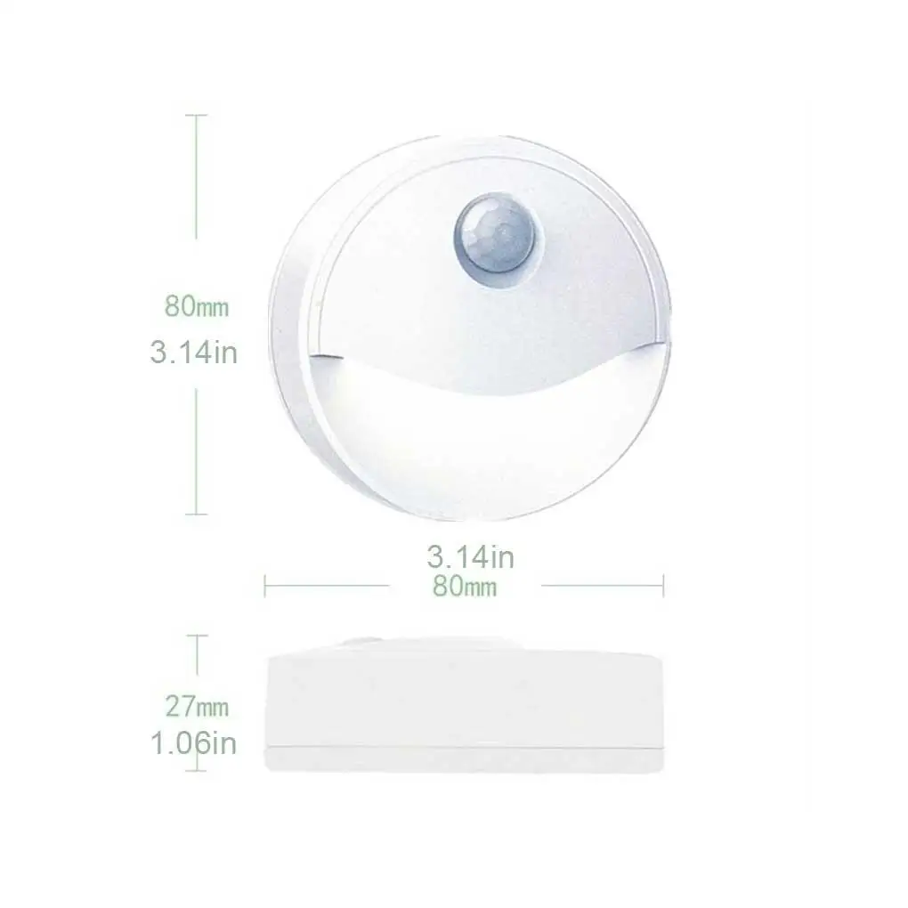 Lâmpada LED Sensor Night com Sensor Lâmpada Doméstica Lâmpadas de Sala Pequeno Dispositivo de Iluminação Lâmpada de Armário de Escada Layout de Cena Profissional