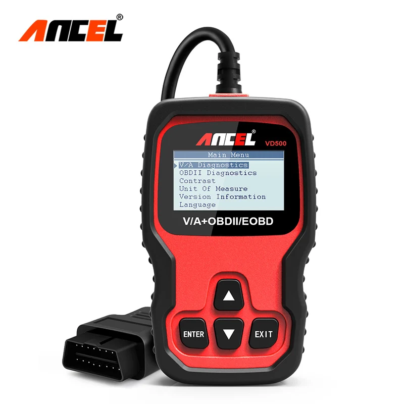 Ancel VD500 OBD2 Code Reader Car Diagnostics Full System Scan Airbag ABS Oil EPB OBD 2 Diagnostic Automotive Scanner Tool