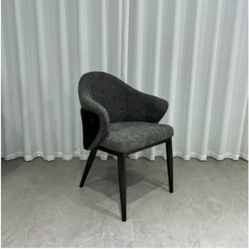 

Современная легкая роскошная дизайнерская мебель, подходящая для ресторанов и конференц-залов, итальянские минималистичные тканевые обеденные стулья