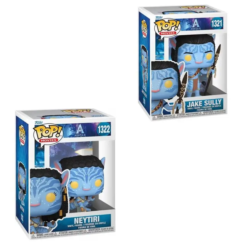 Funko Pop PELÍCAS Avatar Jake Sully 1321 #   Neytiri 1322 #   Colección de figuras de muñecos de vinilo POP, juguetes para niños y adultos, regalo de cumpleaños y Navidad