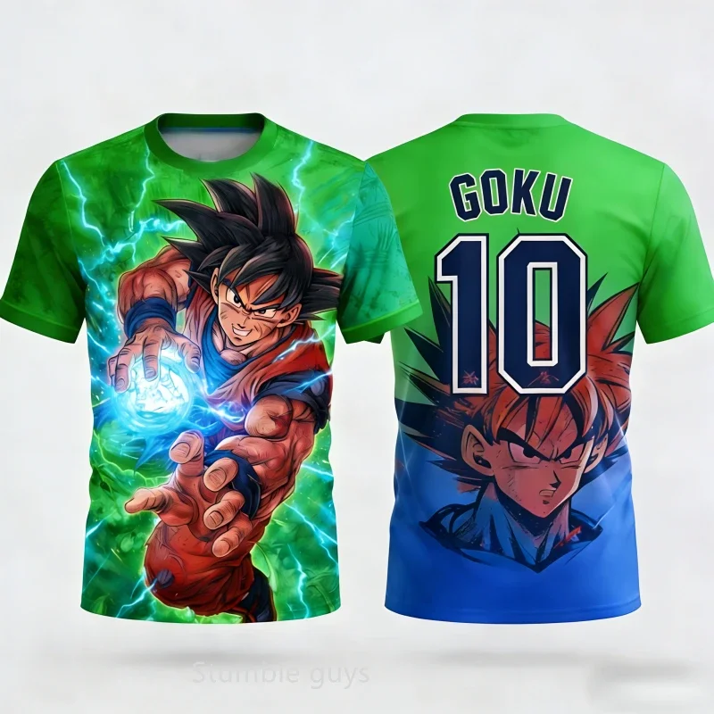 Kinder Dragon Ball T-Shirt Jungen Kleidung Mädchen Basketball Trikot Damen Super Saiyan Blue Vegeta Shirt