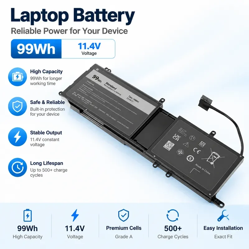 9NJM1 Laptop Battery For Dell Alien WARE15 R3/R4 17 R4/R5 P31E