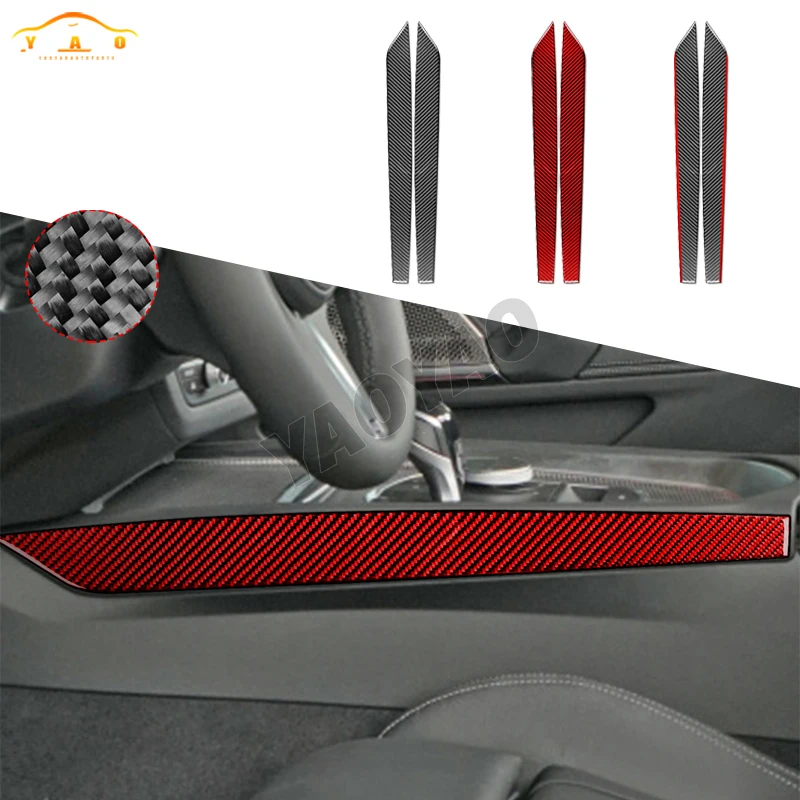 

Carbon Fiber Center Side Control Gear Trim Strip Sticker For BMW Z4 G29 2019-2022 Car Interior Accessories