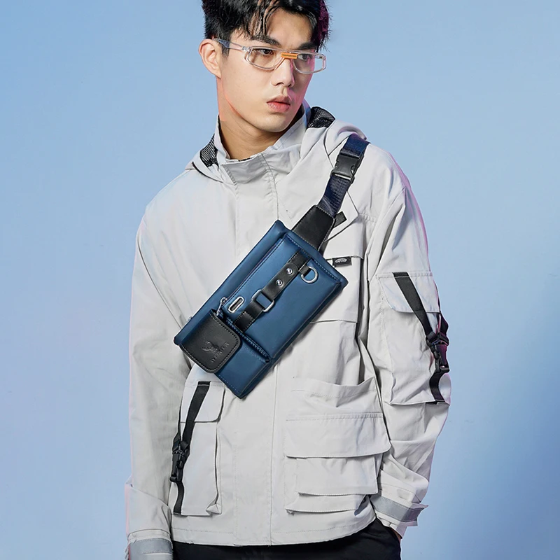 

Мужская поясная сумка-кошелек, модная сумка-бананка на пояс, спортивная сумка через плечо для телефона, квадратная сумка-кроссбоди для мужчин