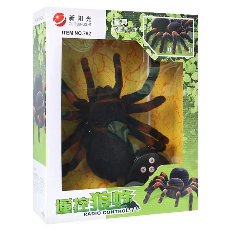 

Remote Control Spider Scary Spider Prank With Glowing Eyes Toy Fun With Realistic Movements For Pranks Birthday Party Halloween