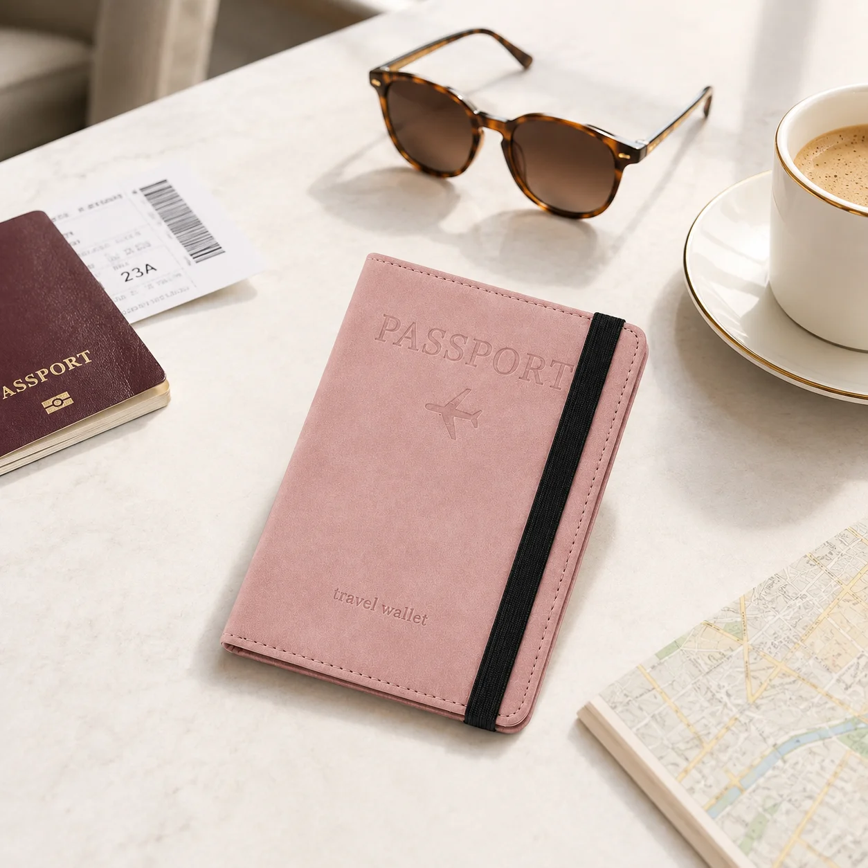 Travel Passport Holder Card Wa - Travel Organizer Men 评论和价格