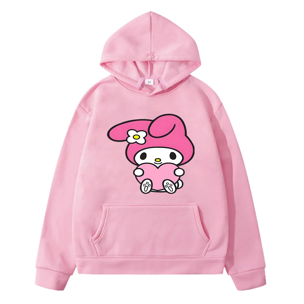 Melody Buuny Cartoon Printing Hoodies Autumn Comfortable Children Cute Sweatshirts Streetwear Boys Girls Clothing Kawai Costumes