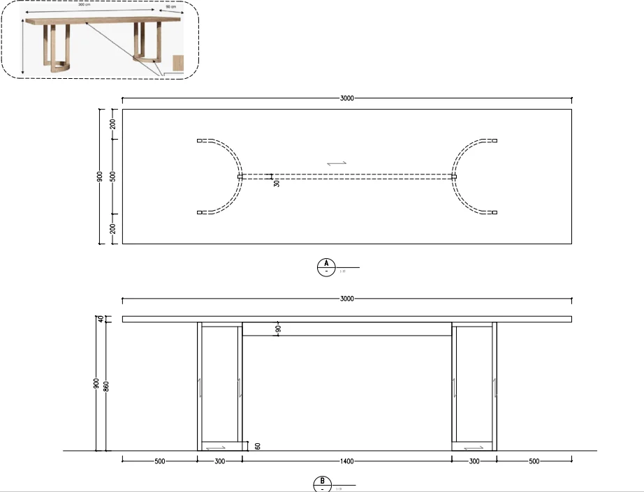 독특한 디자인의 모던 스타일 천연 오크 테이블 다리와 의자 실내외 레저 가구 호텔 거실용