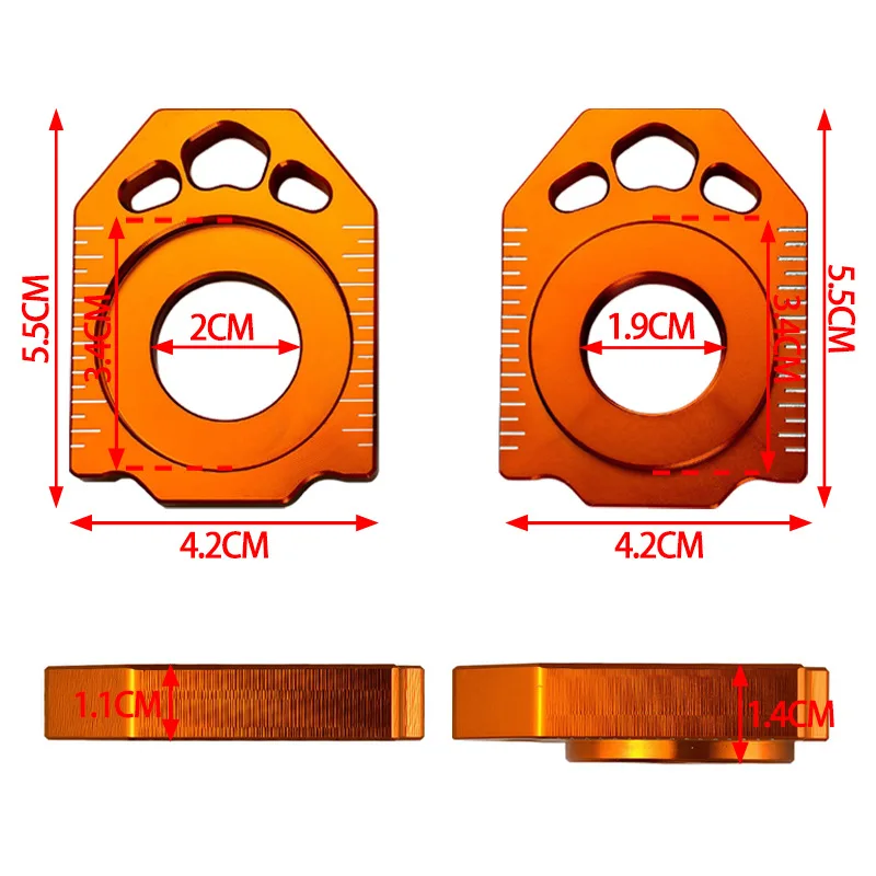 

Off road parts motorcycle CNC Rear Chain adjust Riser Fit for KTM SX/F/XC/F/EXC/EXCF/XCW/FW85/125/150/200/250/300/350/450/525