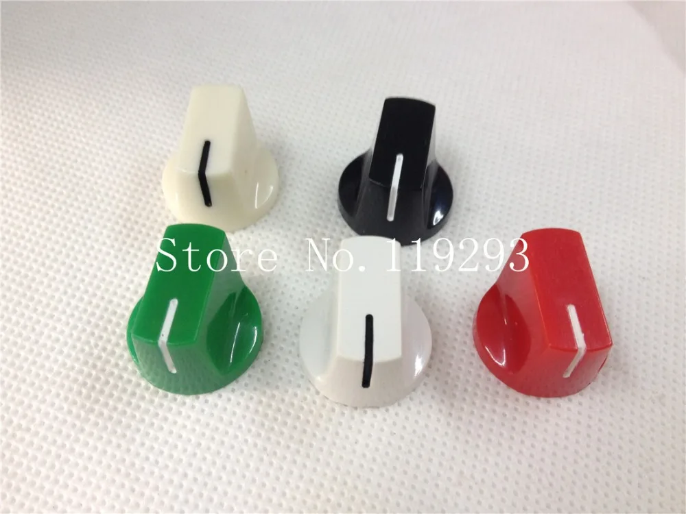 [BELLA]Instrumentation potentiometer switch a font knob lock screw cap diameter 19 * 14MM 8 colors--100PCS/LOT